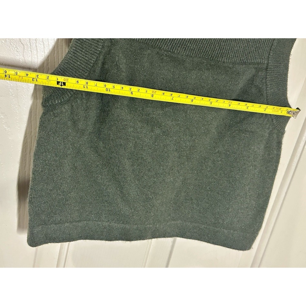 Madewell (Re)sourced Cashmere Sweater Tank Women's XS Green - Picture 2 of 2
